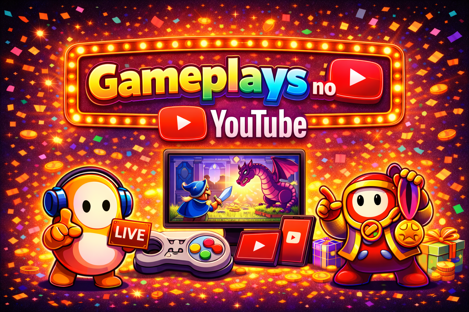 Gameplays no YouTube