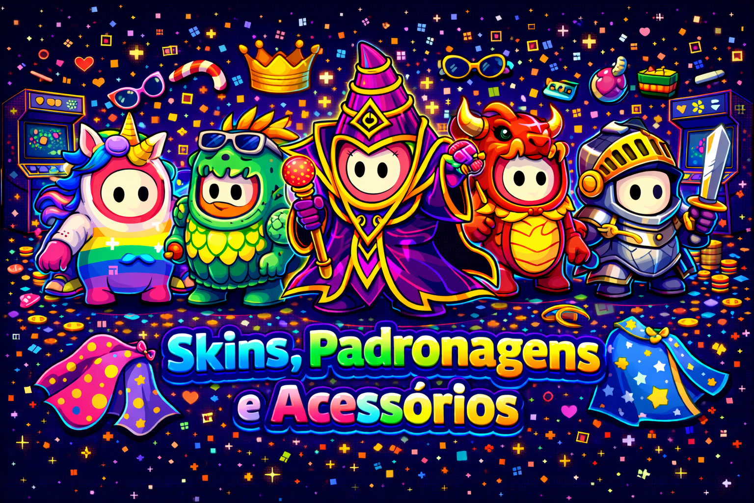 Skins, Padronagens e Acessórios